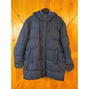 Michael Kors Men's Navy Blue Hooded  Puffer Quilted Jacket Coat XXL (6187)